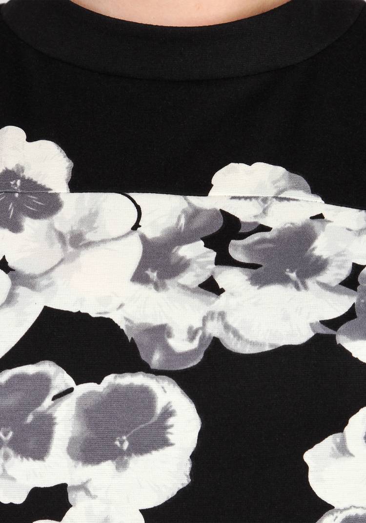 Платье с цветочным принтом и рукавом 1/2 шир.  750, рис. 12