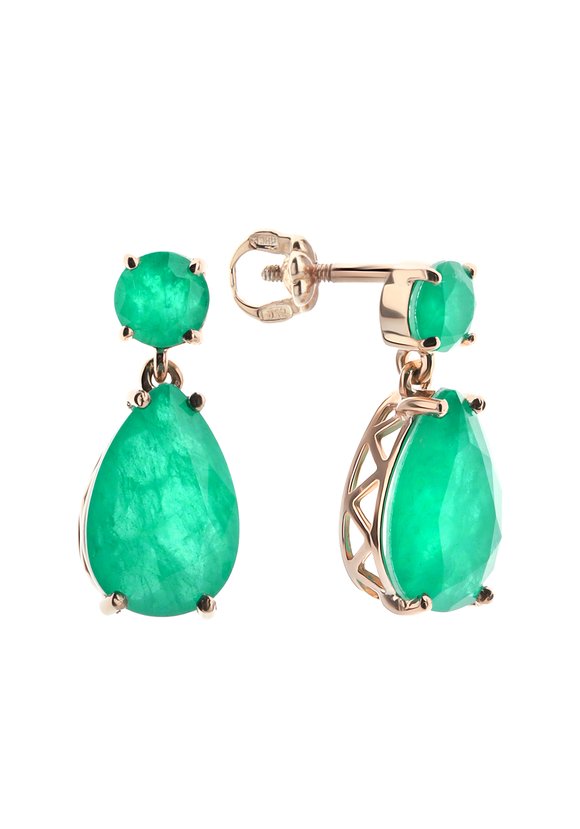 Серебряные серьги Звезда Голливуда шир.  580, рис. 2