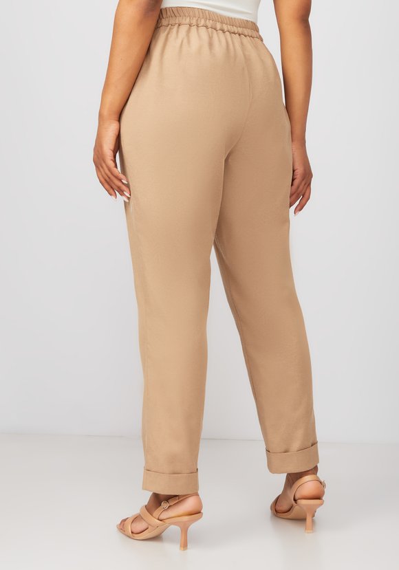 Брюки бананы льняные шир.  580, рис. 14