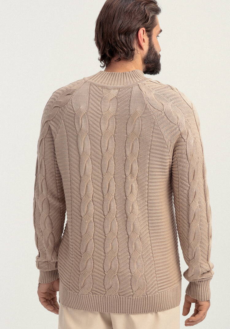 Джемпер мужской с фактурными косами шир.  750, рис. 23