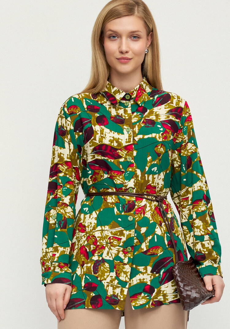 Блуза Калейдоскоп лепестков шир.  750, рис. 1