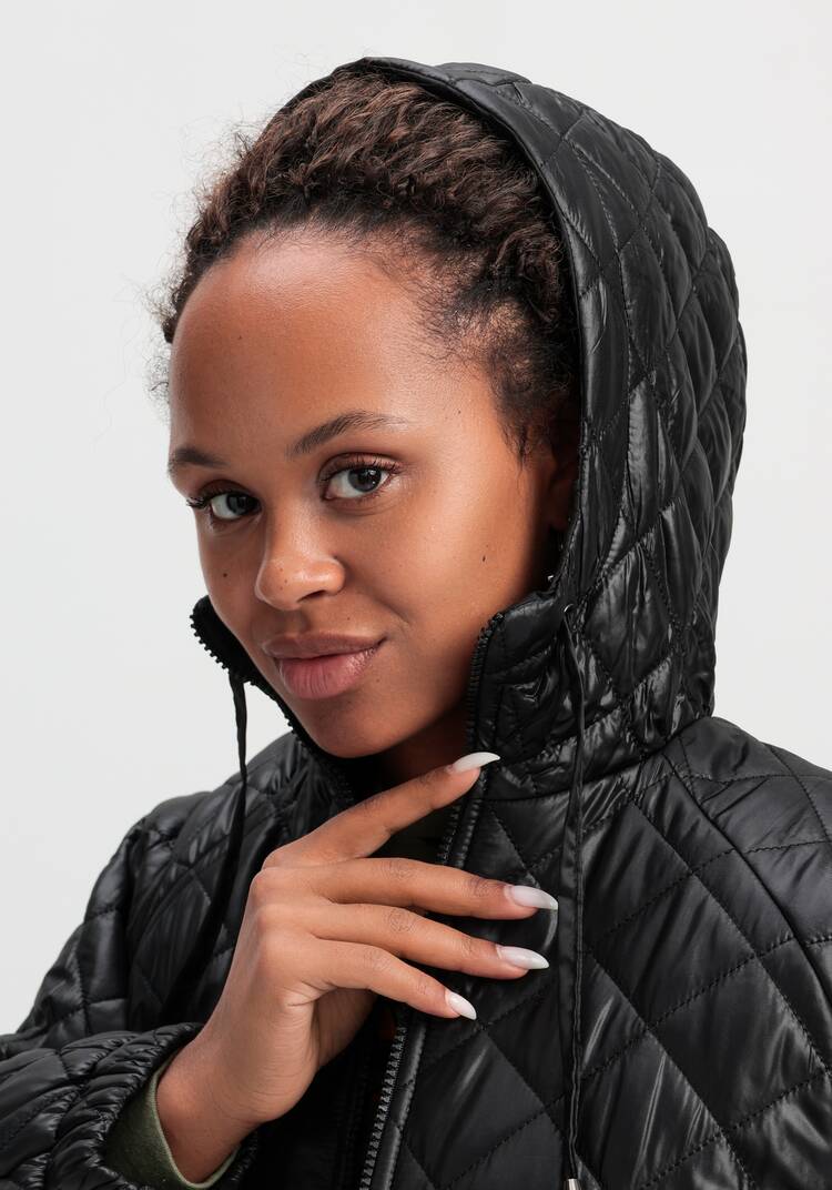 Куртка стёганая с капюшоном шир.  750, рис. 6