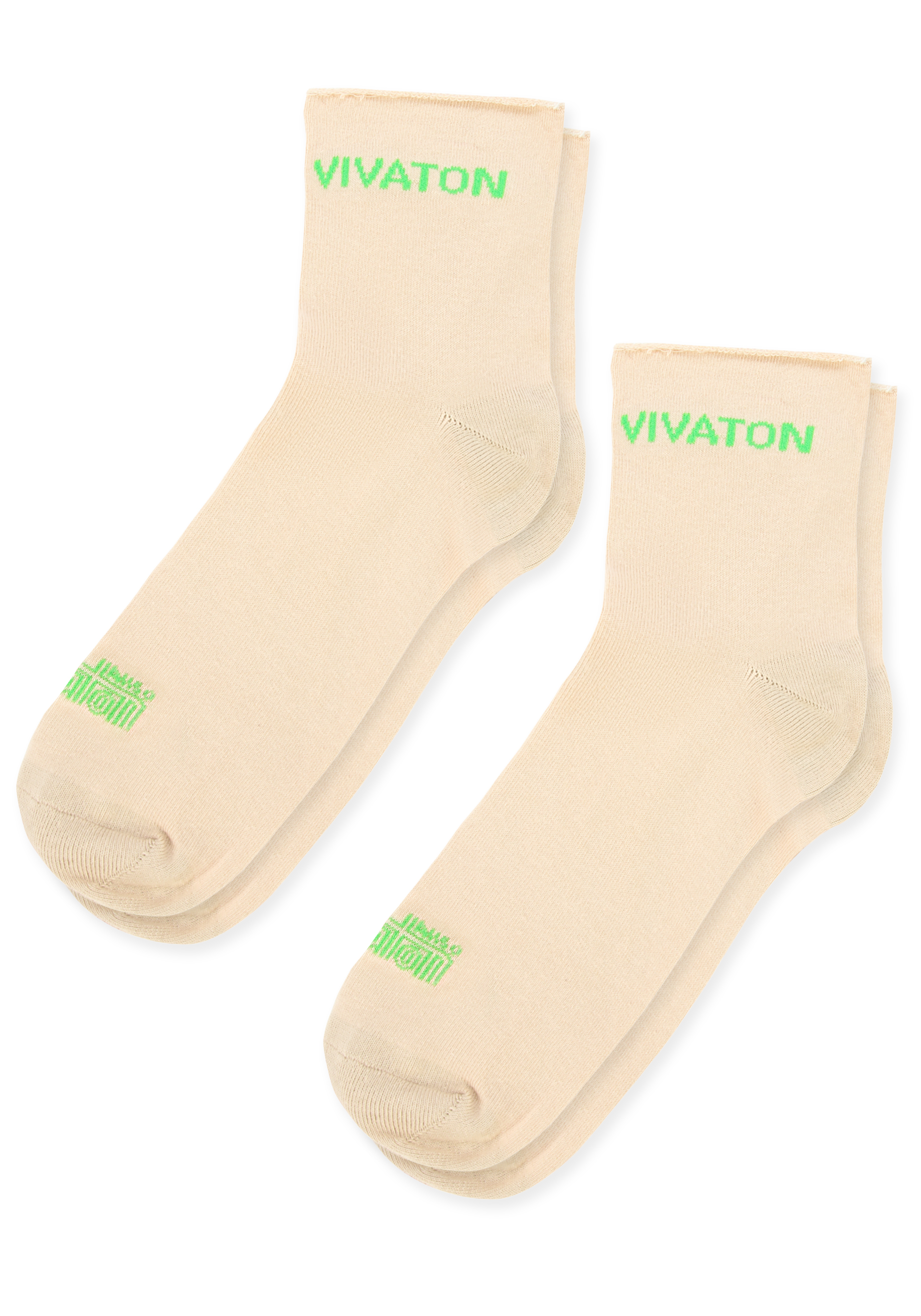 Носки "Виватон" Vivaton, цвет бежевый, 2 шт, размер 29-31