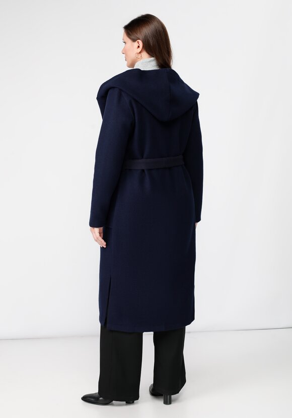 Пальто удлиненное с поясом шир.  580, рис. 18