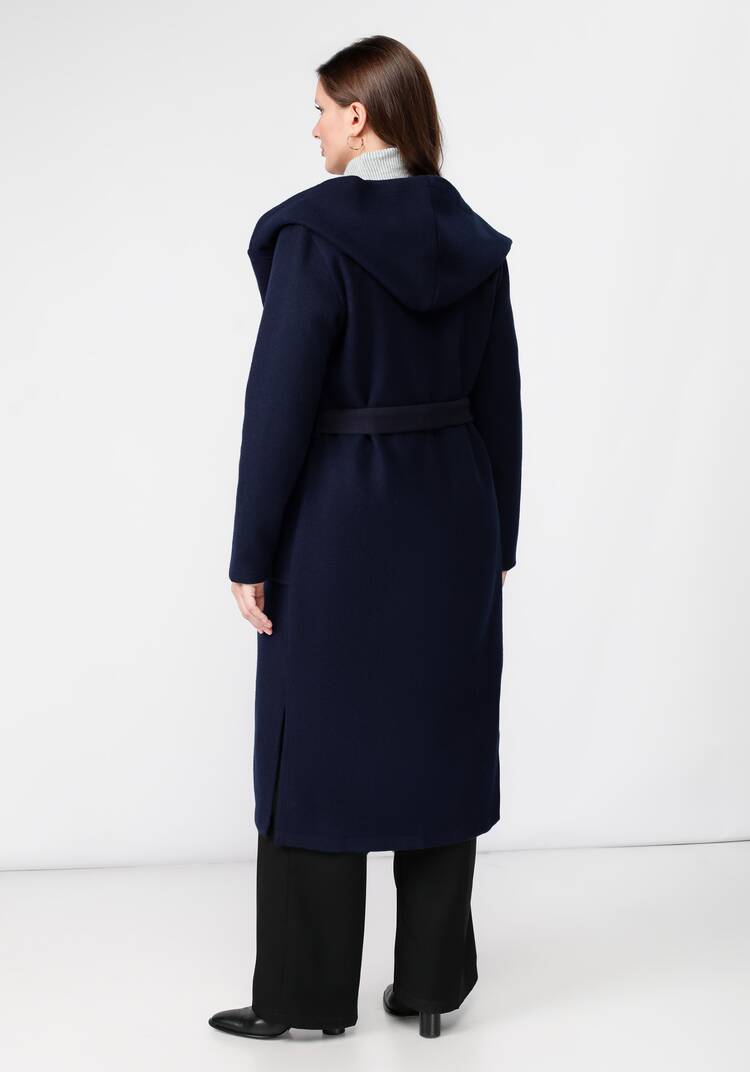 Пальто удлиненное с поясом шир.  750, рис. 18