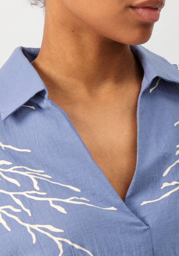 Блуза с принтом по плечам шир.  580, рис. 36