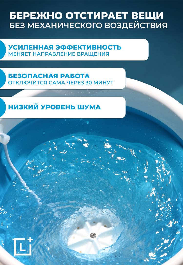 Складная стиральная машинка Мини Автомат шир.  750, рис. 2