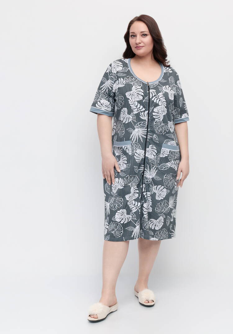 Халат Тропический рай шир.  750, рис. 4