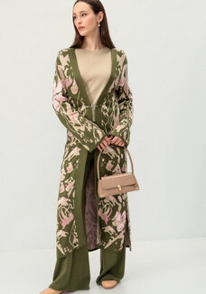 Кардиган с цветочным дизайном