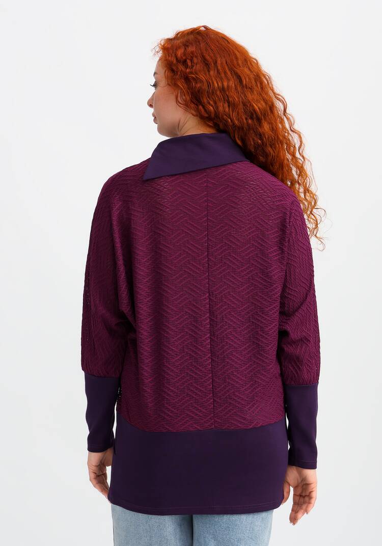 Джемпер свободного кроя с карманами шир.  750, рис. 3