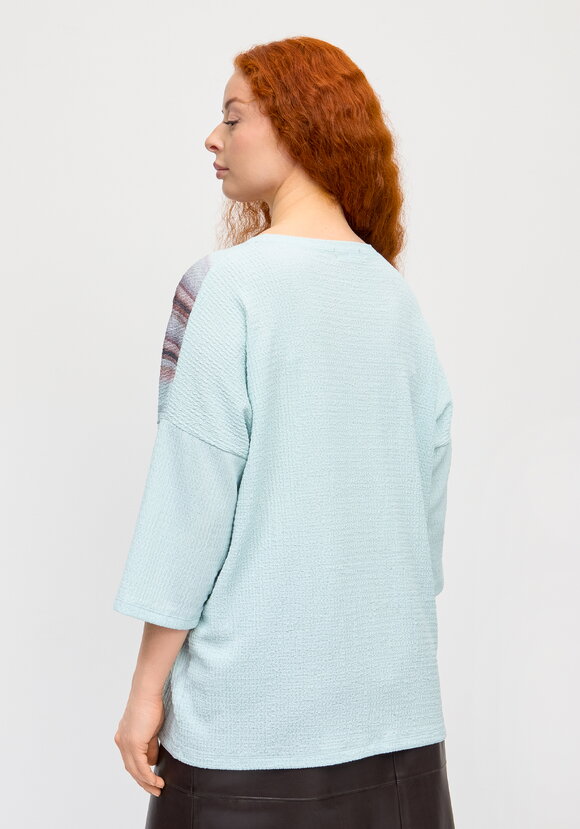 Блуза с принтом Миланика шир.  580, рис. 9