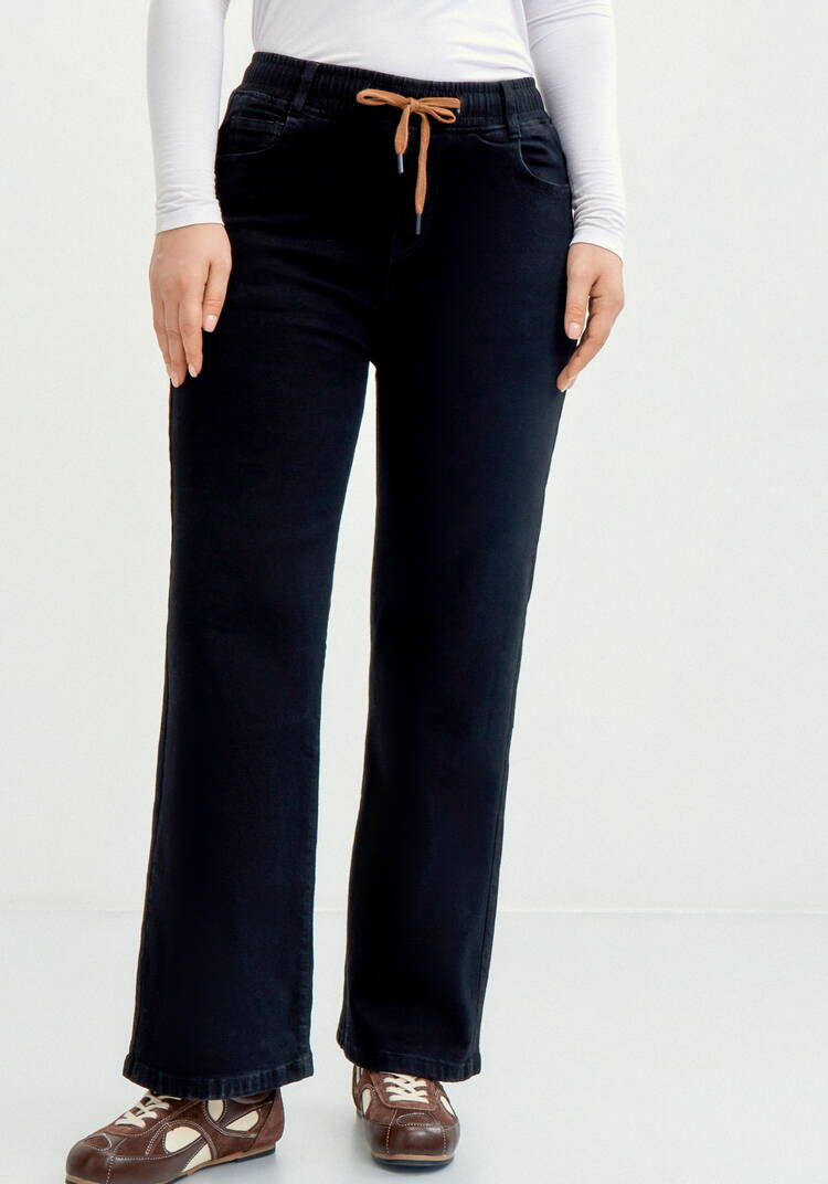 Джинсы утеплённые, широкие шир.  750, рис. 4