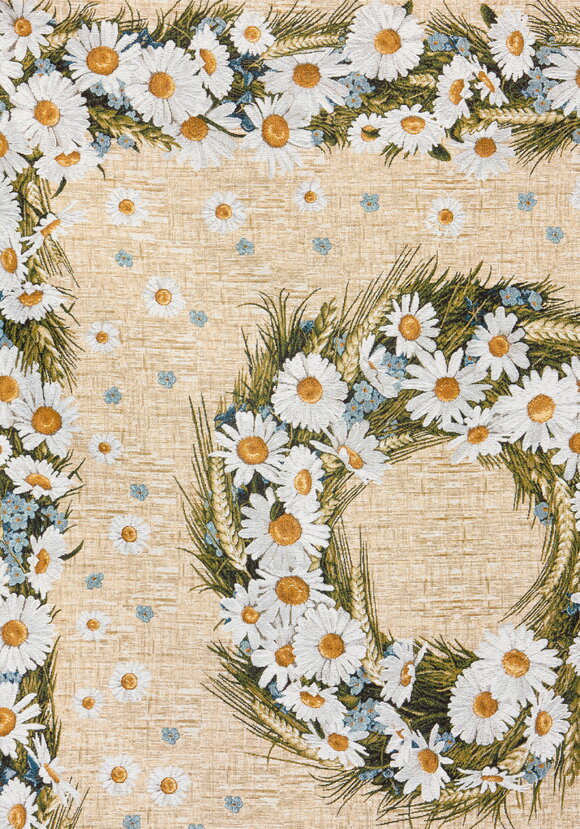 Скатерть гобеленовая Ромашковое лето шир.  580, рис. 2
