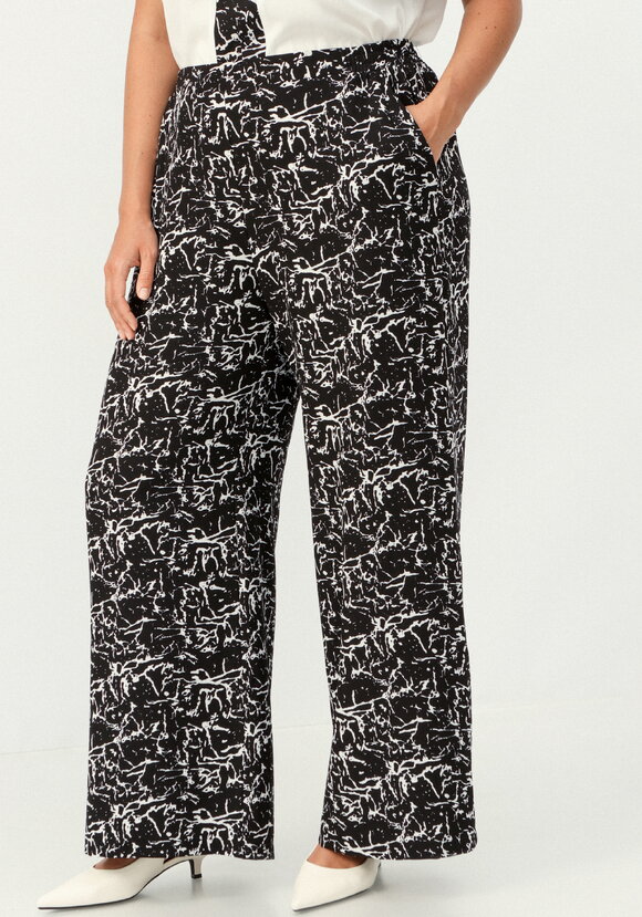 Брюки свободные с анималистичным принтом шир.  580, рис. 2