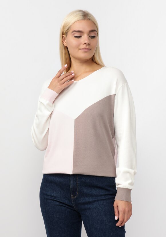 Джемпер вязаный с геометричным рисунком шир.  580, рис. 12