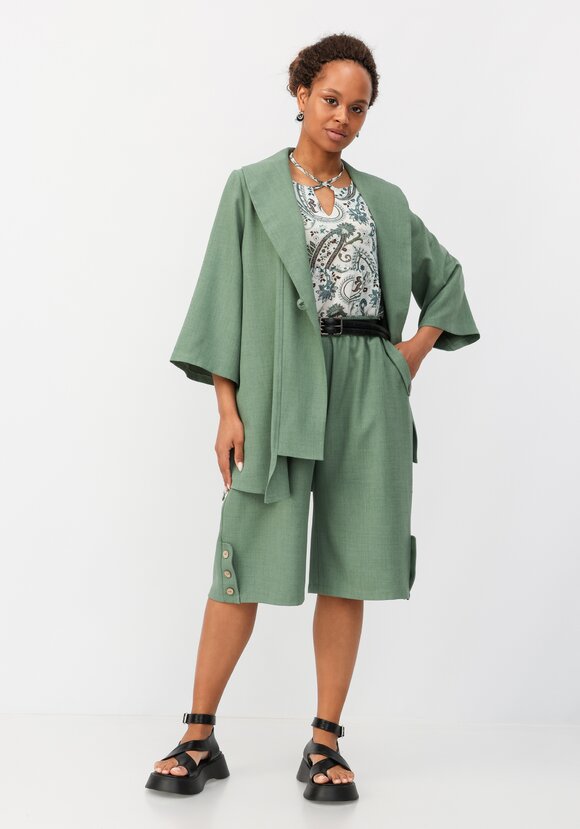 Кардиган с воротником шалька шир.  580, рис. 9