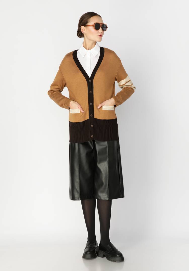 Кардиган с отделкой из метанити шир.  750, рис. 9