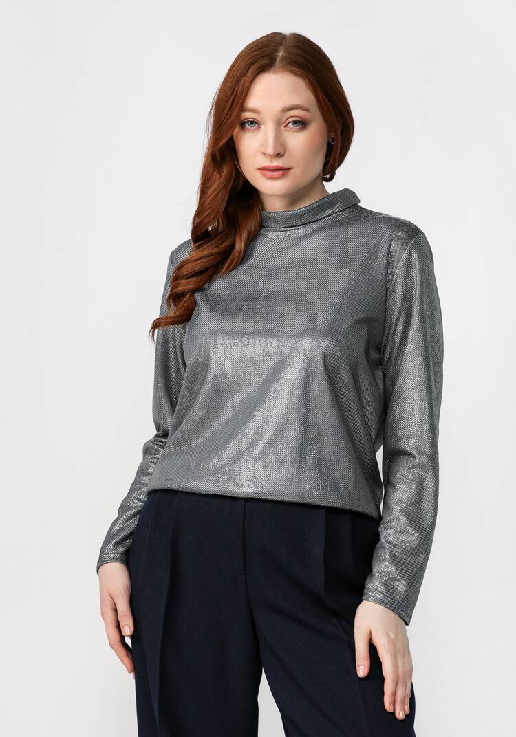 Водолазка с люрексом шир.  750, рис. 25