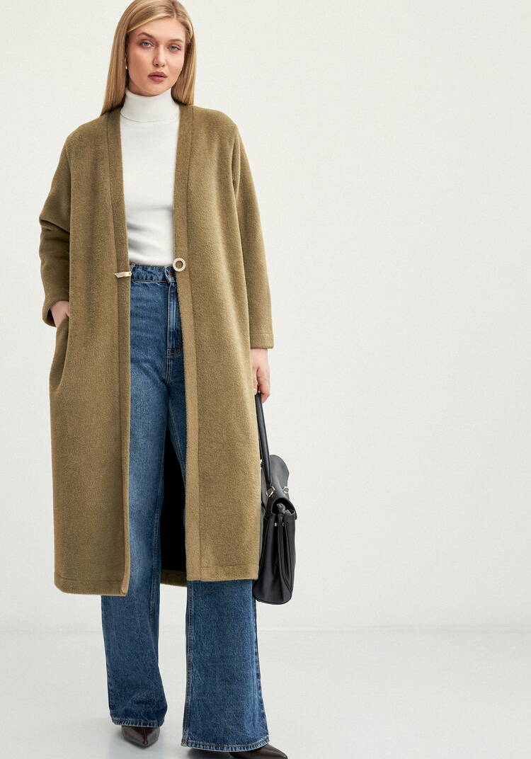 Кардиган удлиненный с пушистым ворсом шир.  750, рис. 1