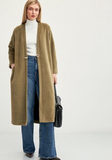 Кардиган удлиненный с пушистым ворсом