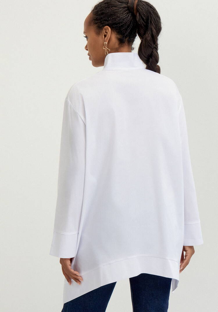 Рубашка с отложным воротом стойкой шир.  750, рис. 21