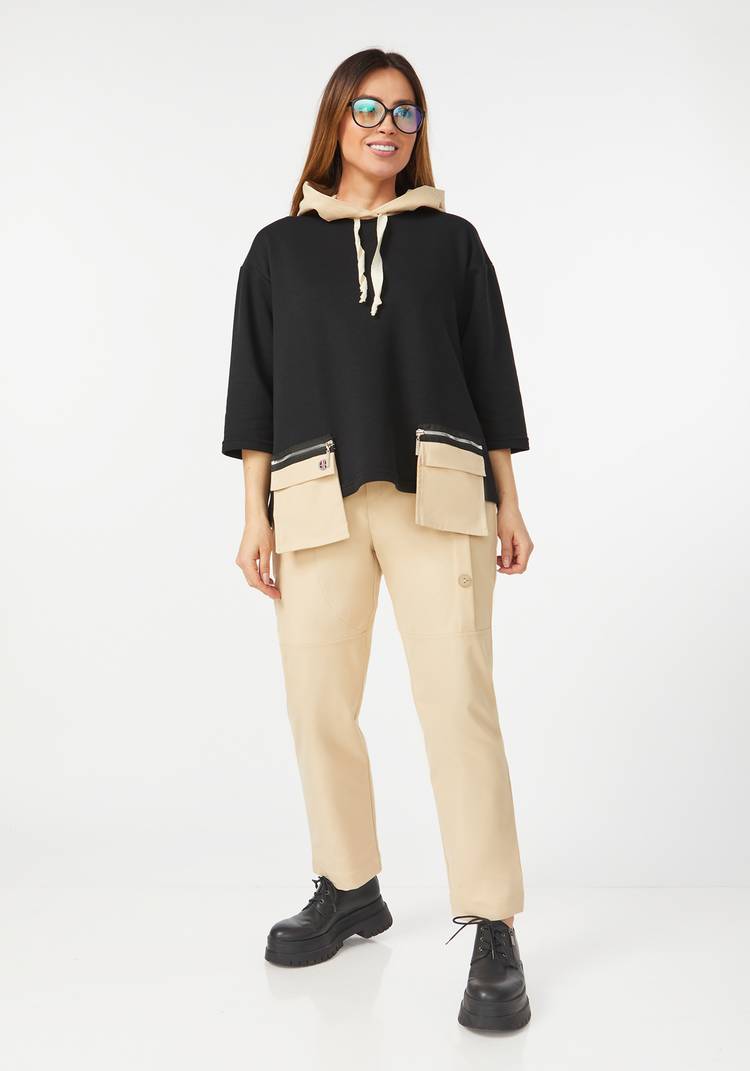 Брюки с декоративными пуговицами по бокам шир.  750, рис. 8