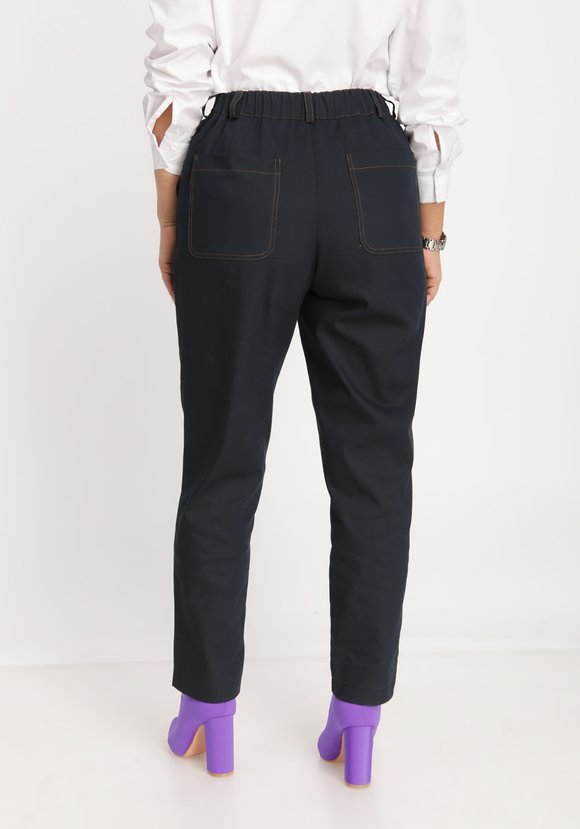 Брюки с вертикальным подрезом шир.  580, рис. 7