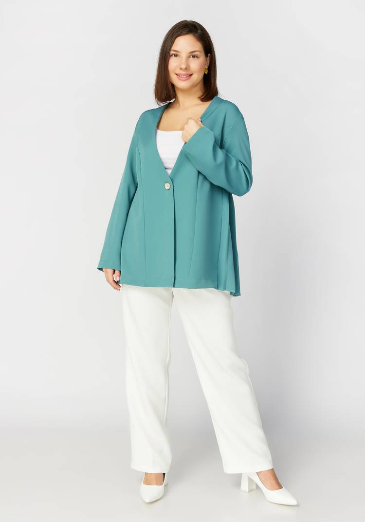 Пиджак с плиссированной спинкой шир.  750, рис. 8