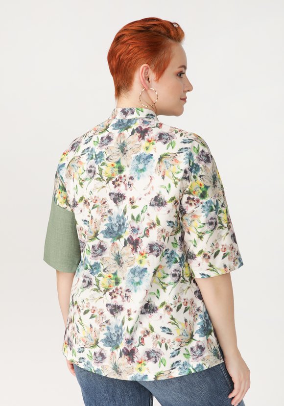 Блуза Весеннее настроение шир.  580, рис. 2