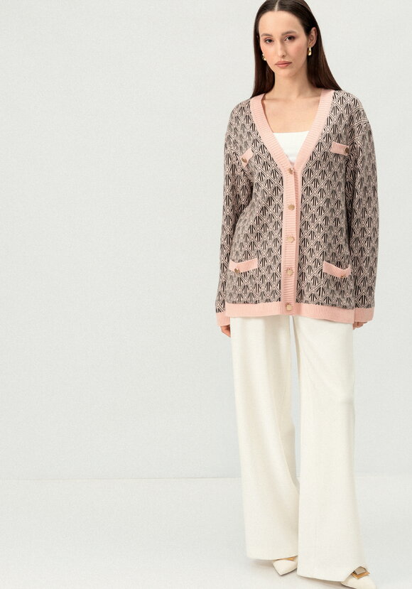 Кардиган удлиненный с графичным орнаментом шир.  580, рис. 14