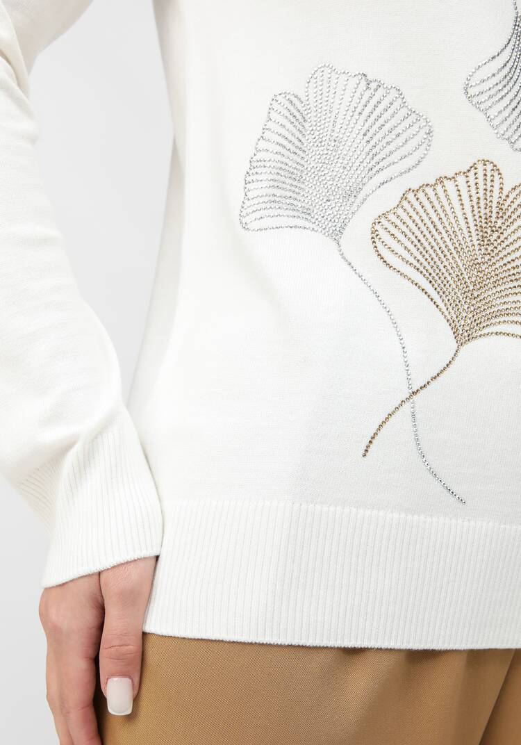 Джемпер Прекрасный цветок шир.  750, рис. 5