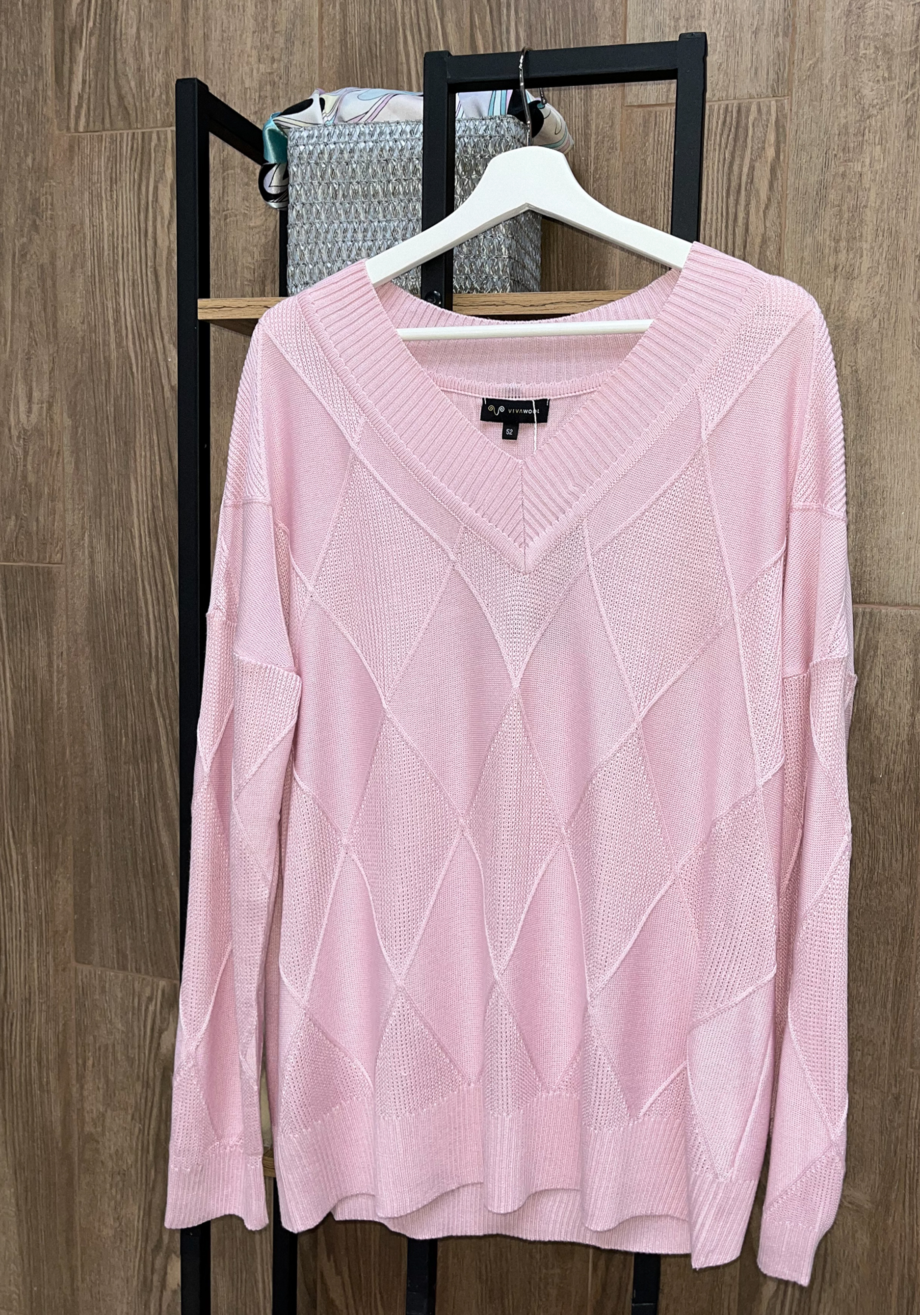 

Джемпер женский со спущенной проймой Resale, Розовый