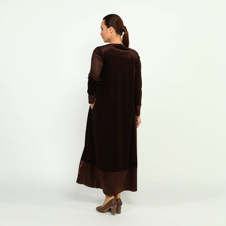 Платье-макси с длинным рукавом шир.  750, рис. 19
