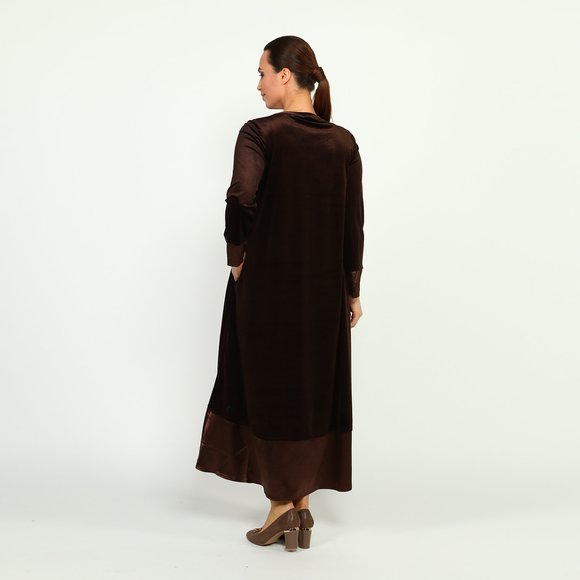 Платье-макси с длинным рукавом шир.  580, рис. 19