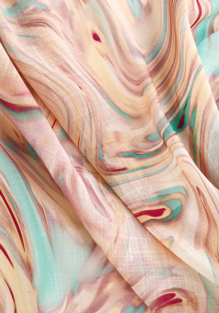 Палантин облегченный с принтом шир.  750, рис. 12