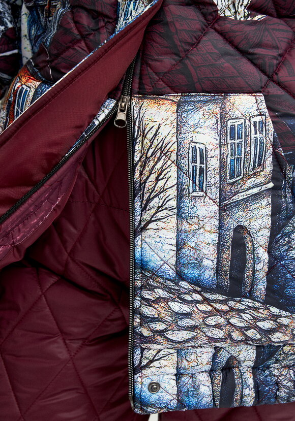 Куртка с принтом Городской пейзаж шир.  580, рис. 21