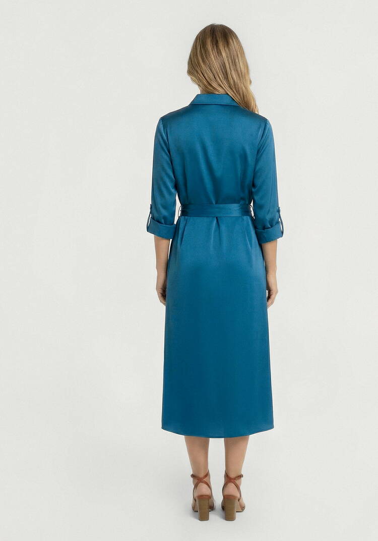 Платье шелковое прямое Лея шир.  750, рис. 3