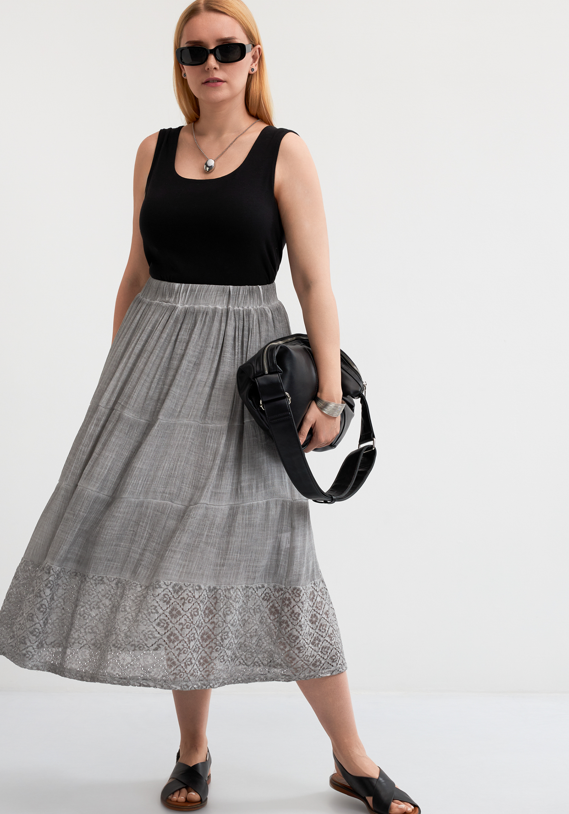 

Юбка "Розалина", Серый