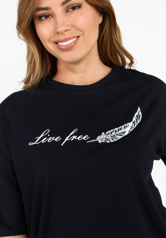 Футболка удлиненная с принтом шир.  580, рис. 8