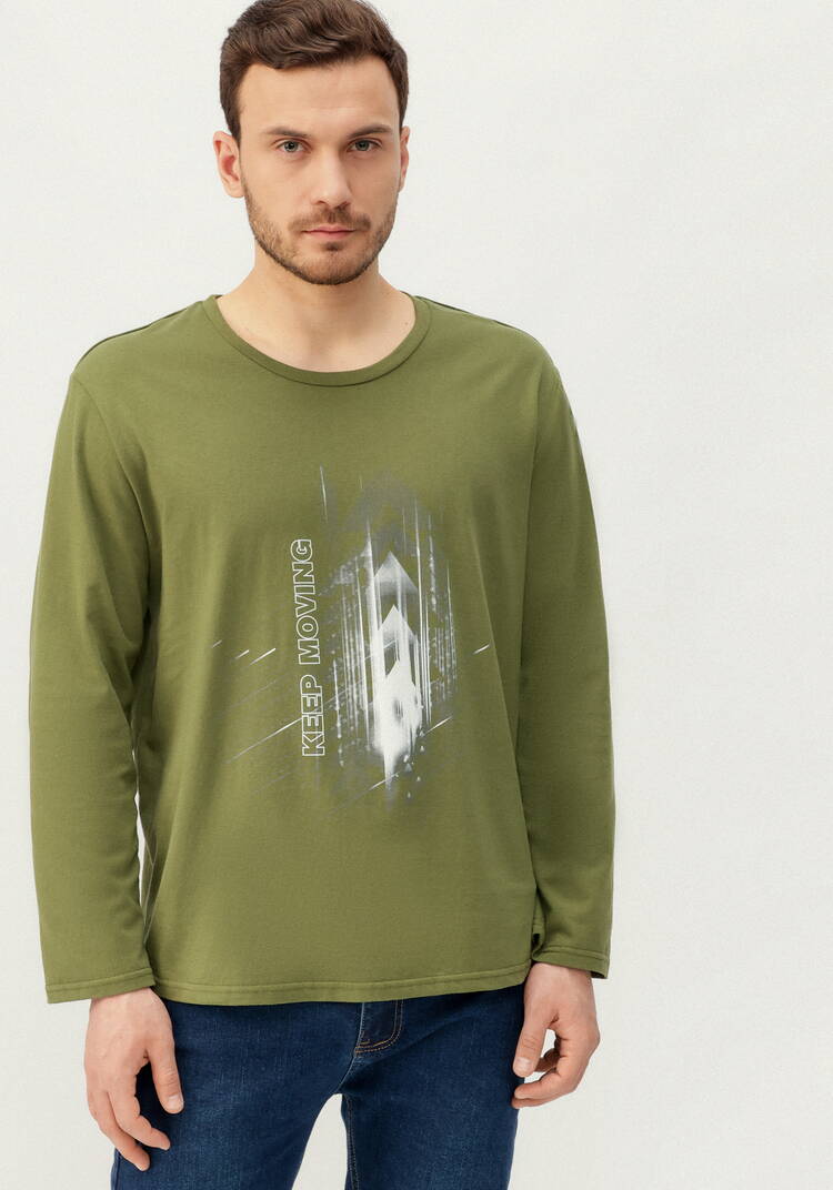 Комплект мужских лонгсливов с принтом шир.  750, рис. 22