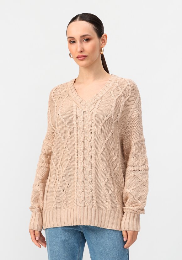 Джемпер с V образным вырезом без метанити шир.  580, рис. 4