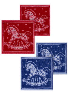 Салфетки махровые Лошадка, 4 шт.