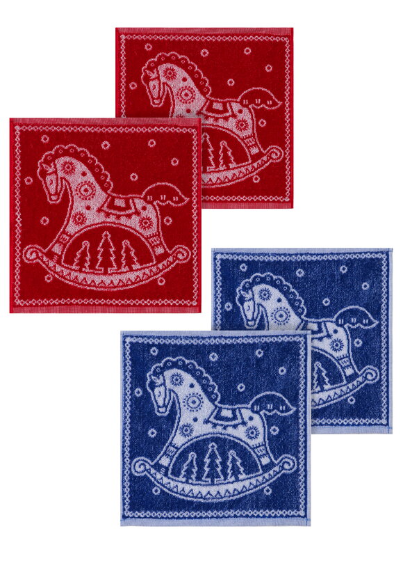 Салфетки махровые Лошадка, 4 шт. шир.  580, рис. 1