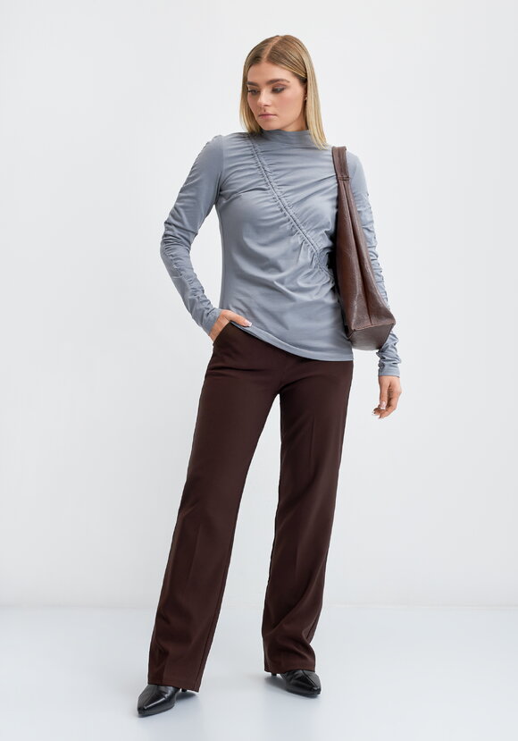 Водолазка со сборкой Хельга шир.  580, рис. 20