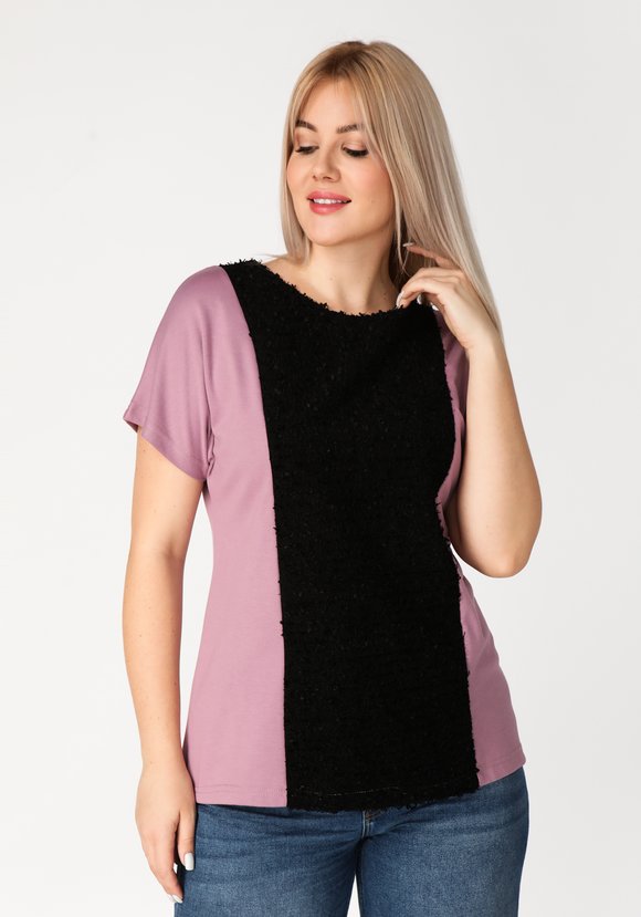 Туника с отделкой  по полочке Персефона шир.  580, рис. 1