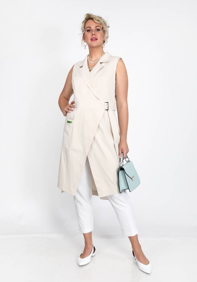 Жилет с запахом на поясе шир.  750, рис. 8