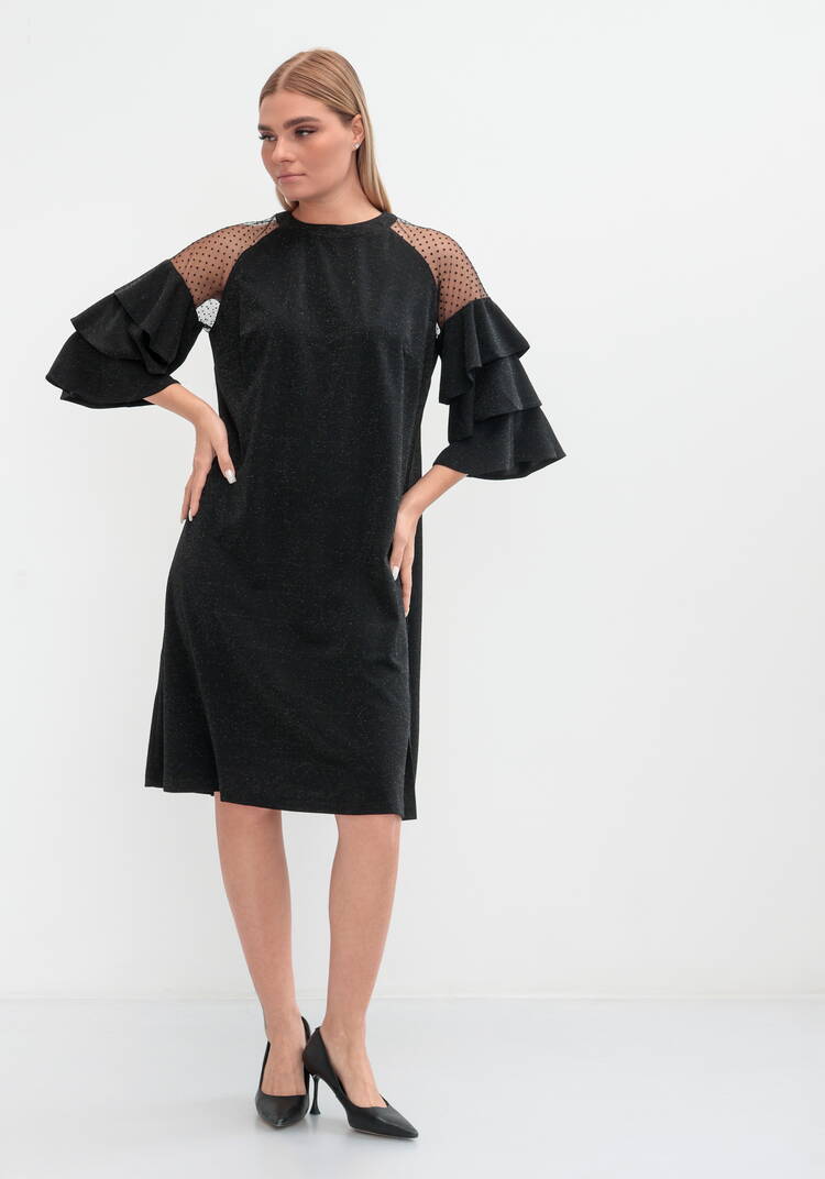 Платье с рукавом волан шир.  750, рис. 2