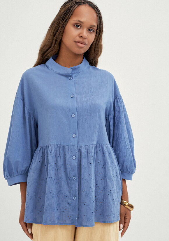 Блуза комбинированная с шитьём шир.  580, рис. 12