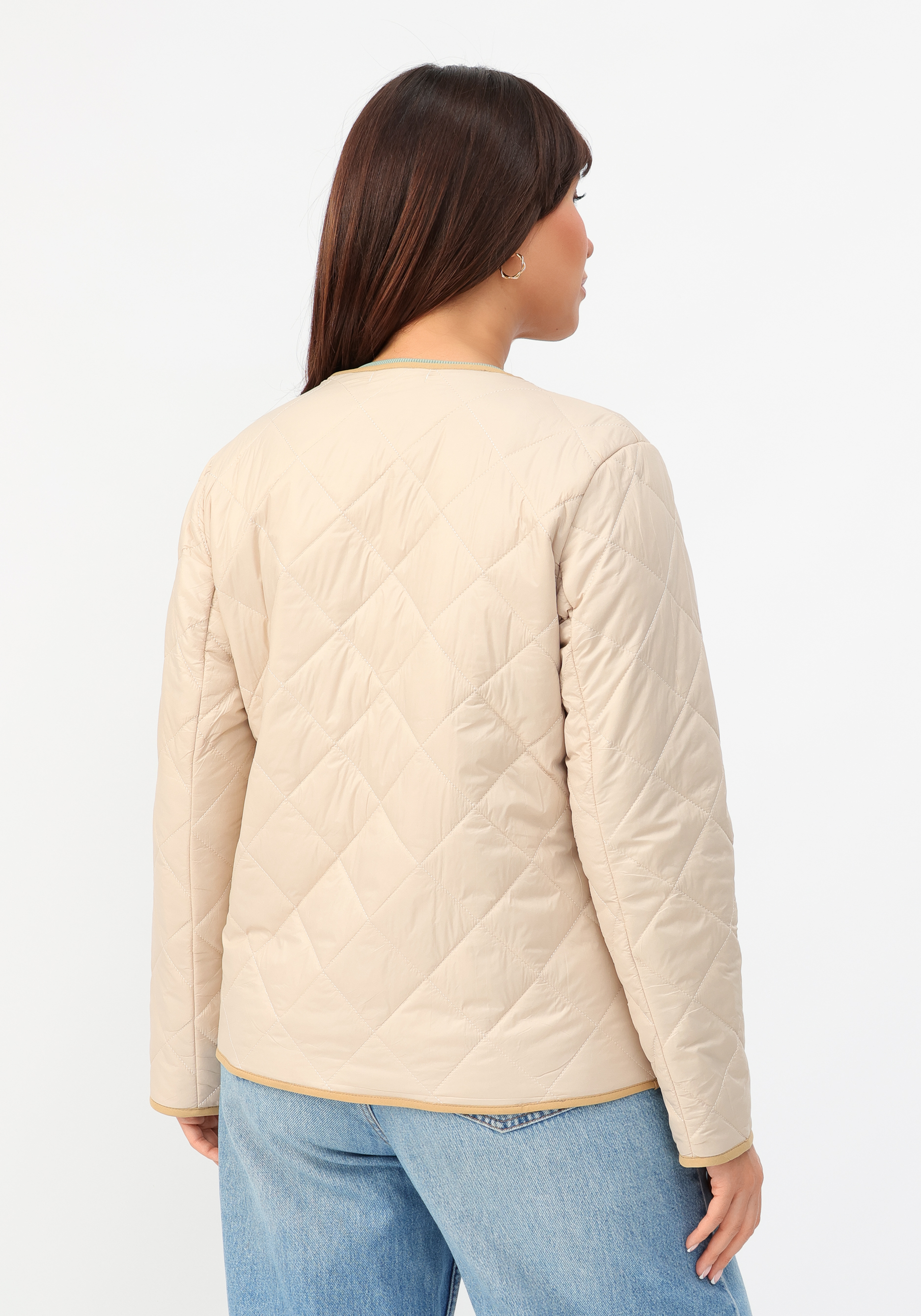 Куртка с декоративной окантовкой VeraVo, цвет бежевый, размер 52 - фото 10