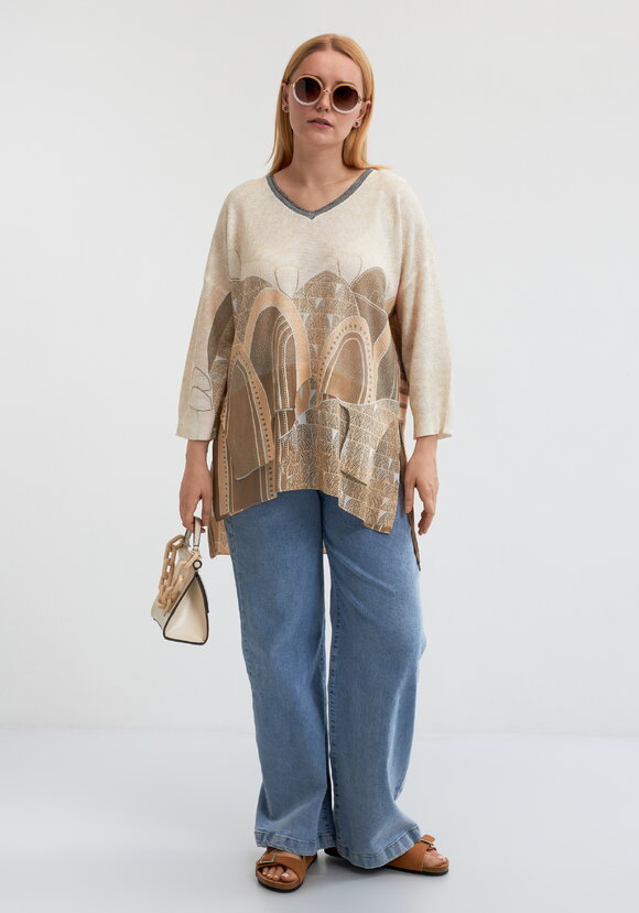 Блуза Краски жизни шир.  580, рис. 2